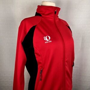 Pearl Izumi Thermal Cycling Jersey Women's L Red & Black Fleece Lined
